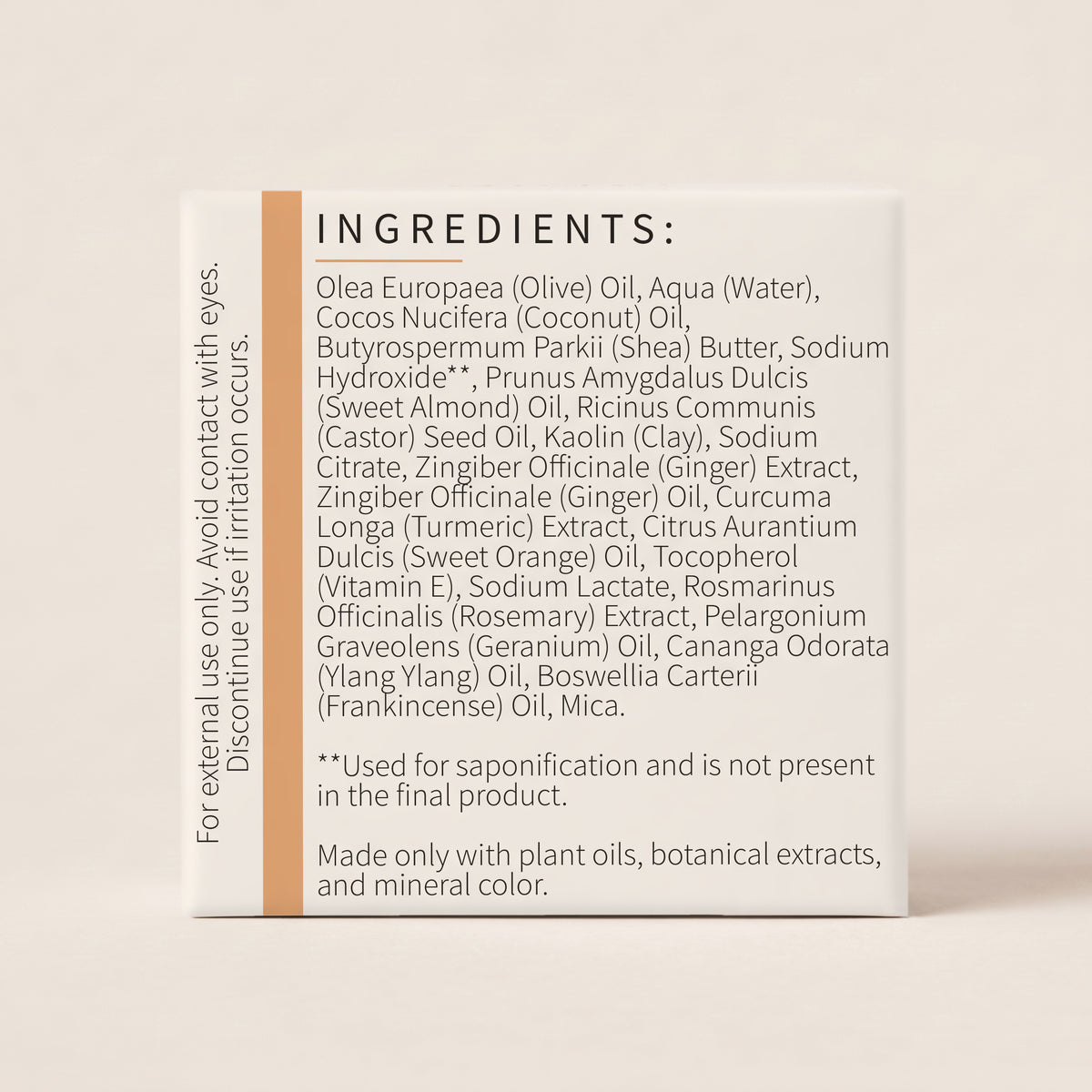 Ginger Turmeric Bar